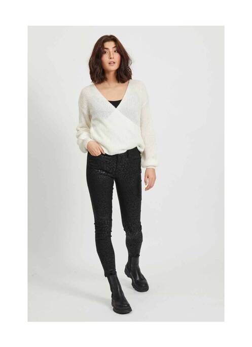 Pantalon slim negru VILA femeie