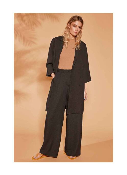 Pantalon larg negru VILA femeie