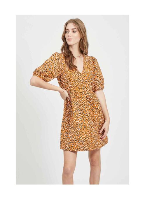 Rochie midi auriu VILA femeie