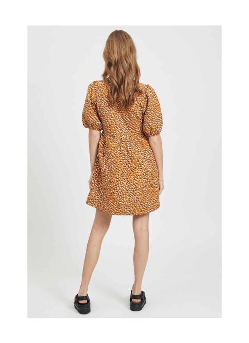 Rochie midi auriu VILA femeie