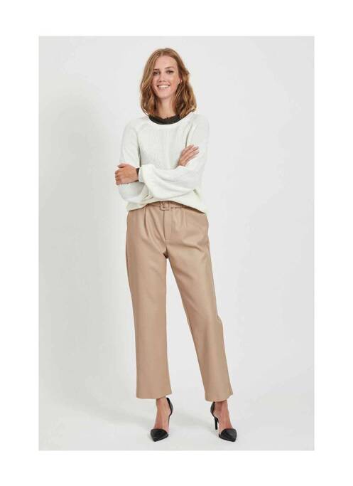 Pantalon chino bej VILA femeie