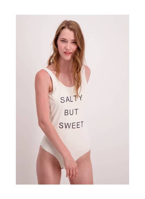 Costum de baie dintr-o singură piesă alb ONLY femeie