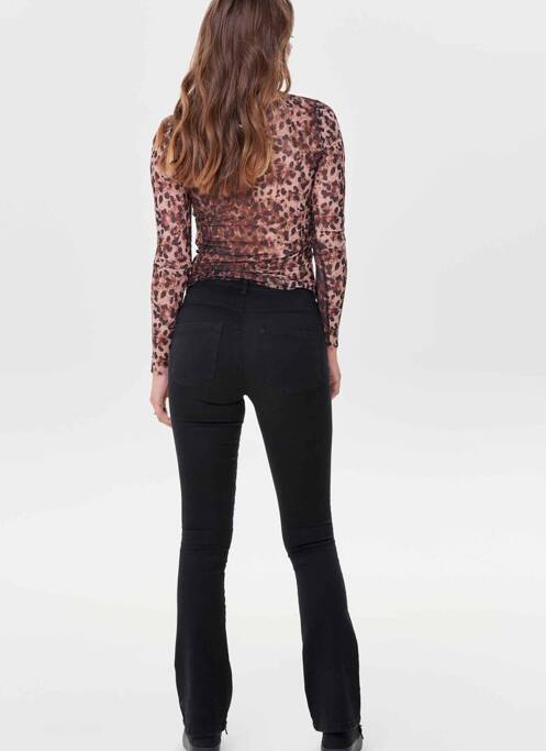 Blugi cu croială evazată negru ONLY femeie