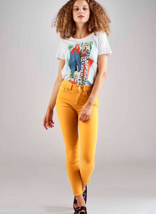 Blugi skinny galben ONLY femeie