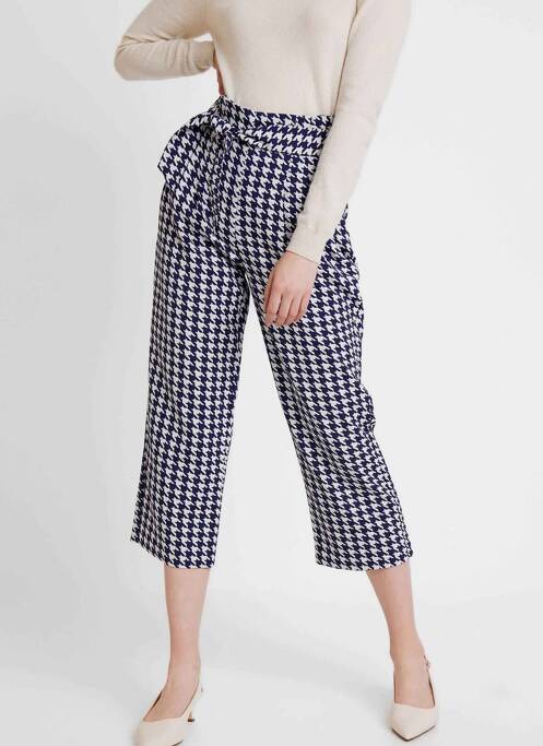 Pantalon trei sferturi albastru JACQUELINE DE YONG femeie