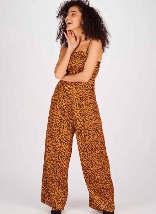 Salopetă-pantalon maro ONLY femeie