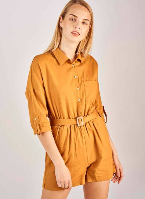 Salopetă scurtă maro ONLY femeie