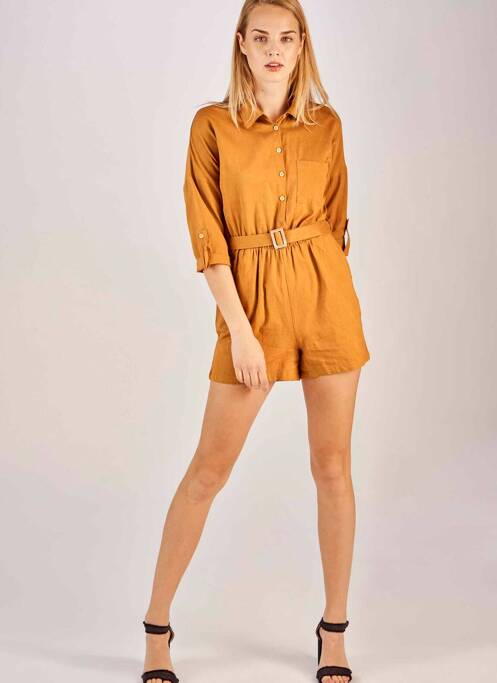 Salopetă scurtă maro ONLY femeie