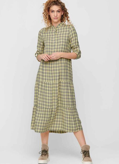 Rochie lungă galben ONLY femeie