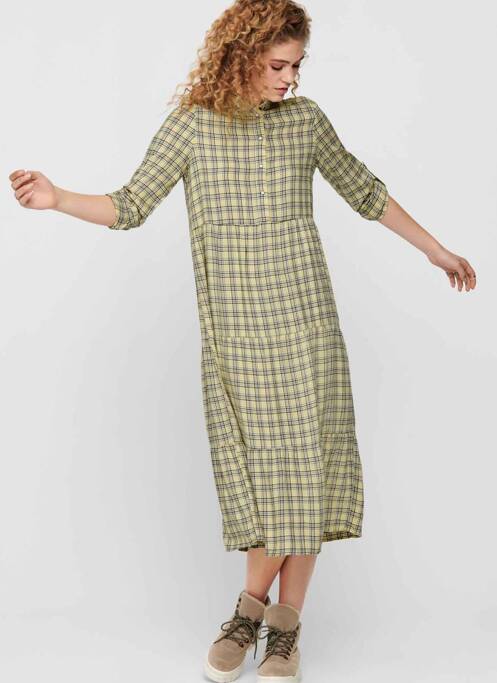 Rochie lungă galben ONLY femeie