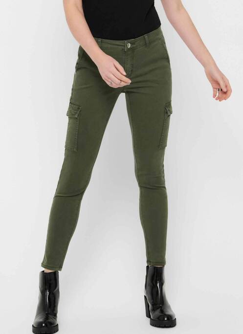Blugi cu croială slim verde ONLY femeie