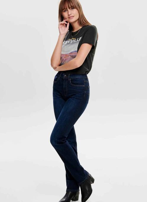 Blugi cu croială dreaptă albastru ONLY femeie