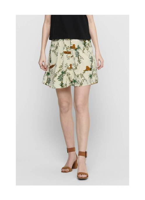 Fustă scurtă bej ONLY femeie