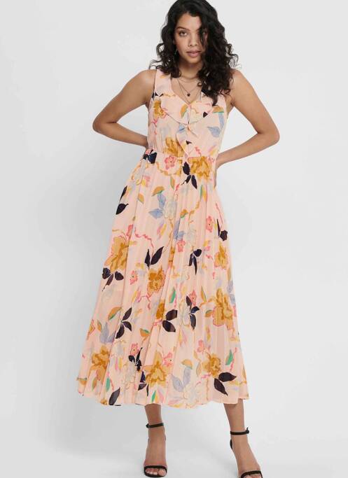 Rochie lungă roz ONLY femeie