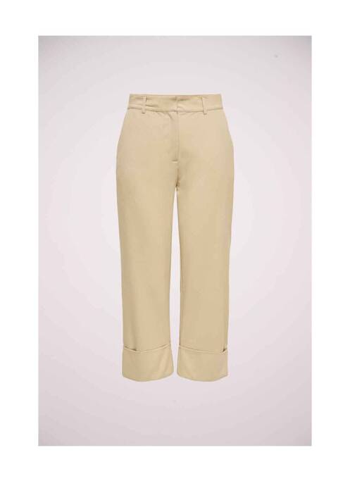 Pantalon trei sferturi bej JACQUELINE DE YONG femeie