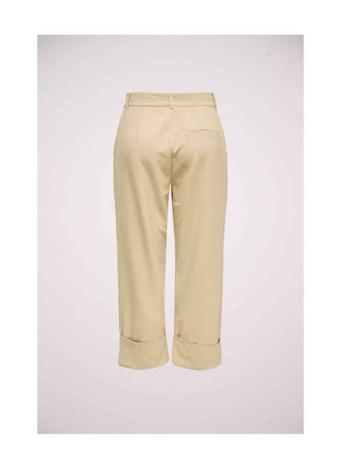 Pantalon trei sferturi bej JACQUELINE DE YONG femeie