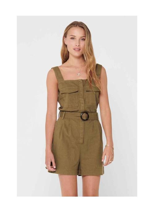 Salopetă scurtă maro ONLY femeie