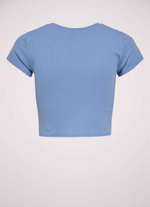 Top scurt albastru ONLY femeie