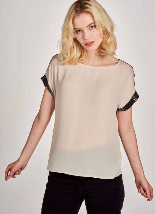 Top bej ONLY femeie