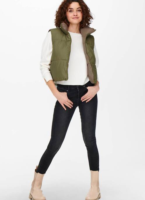 Geacă matlasată verde ONLY femeie