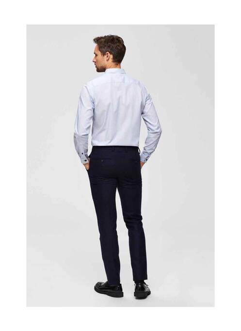 Cămașă cu mâneci lungi alb SELECTED bărbat