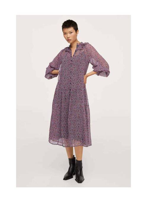 Rochie midi roșu MANGO femeie