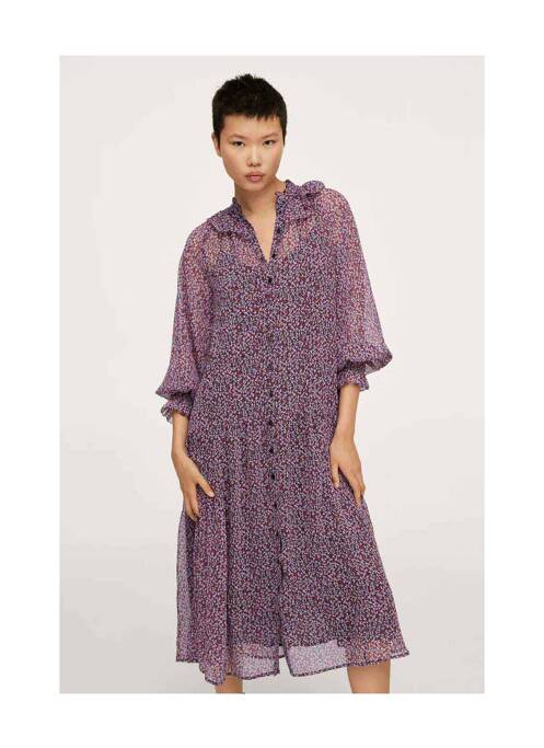 Rochie midi roșu MANGO femeie