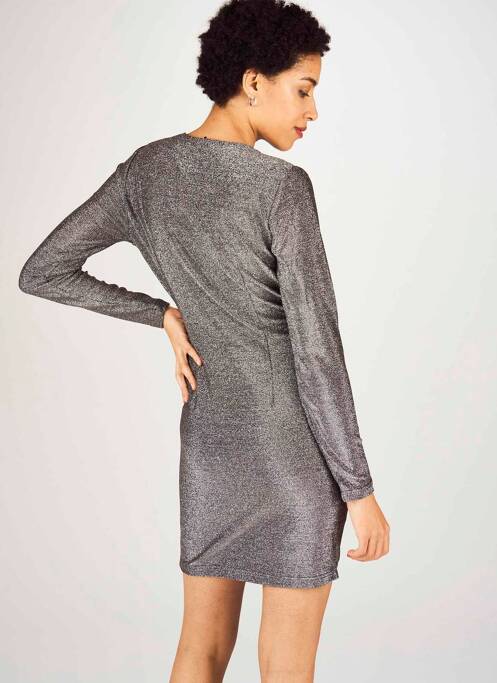 Rochie scurtă argintiu MORGAN femeie