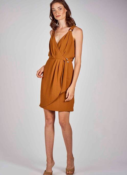 Rochie midi galben MORGAN femeie