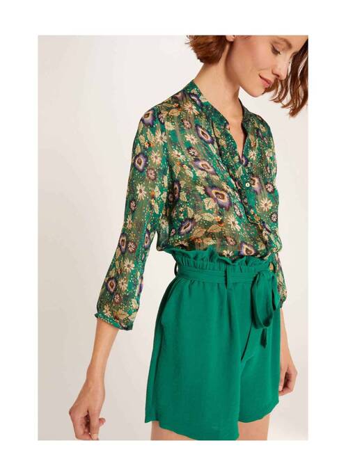 Șort verde MORGAN femeie