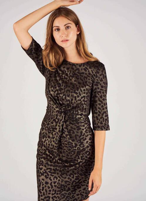 Rochie midi negru FRANSA femeie