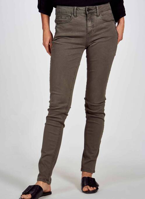 Pantalon slim verde FRANSA femeie