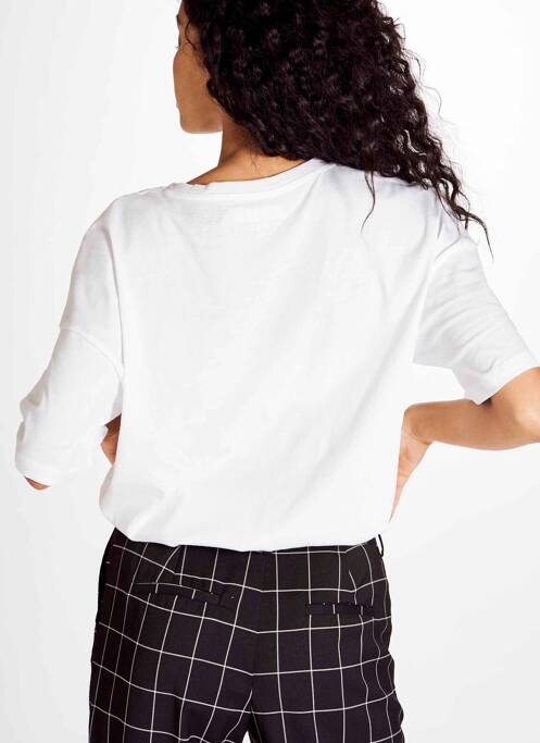 Tricou alb NOISY MAY femeie