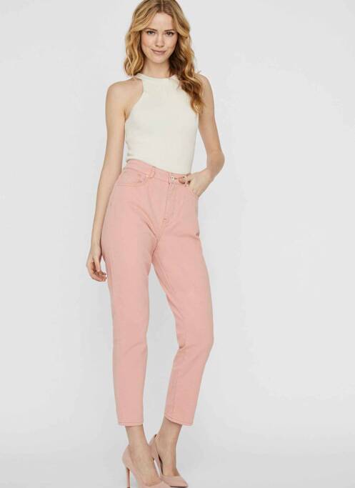 Pantalon slim roz NOISY MAY femeie