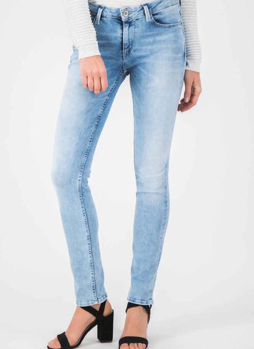 Blugi cu croială slim albastru GARCIA femeie