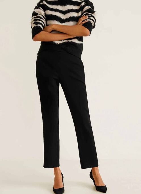 Pantalon 7/8 negru MANGO femeie