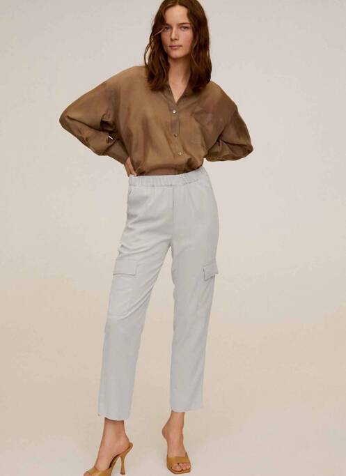 Pantalon cargo bej MANGO femeie