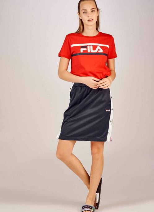 Fustă midi albastru FILA femeie