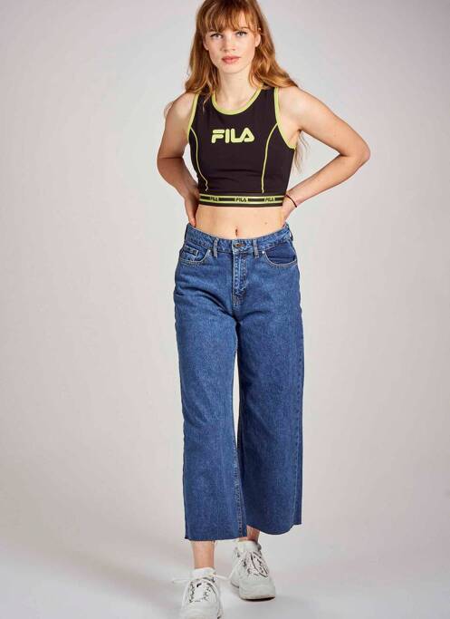 Top scurt negru FILA femeie