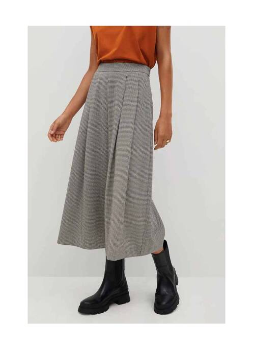 Pantalon trei sferturi gri MANGO femeie