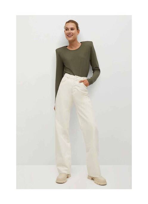 Tricou bej MANGO femeie