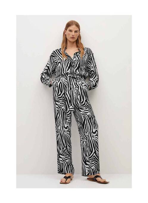 Pantalon drept negru MANGO femeie