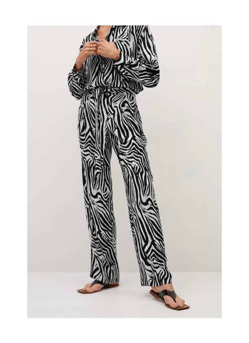 Pantalon drept negru MANGO femeie