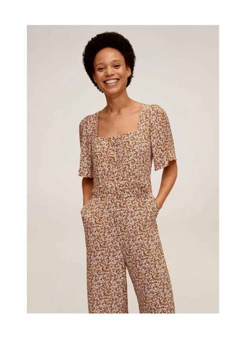 Salopetă-pantalon galben MANGO femeie