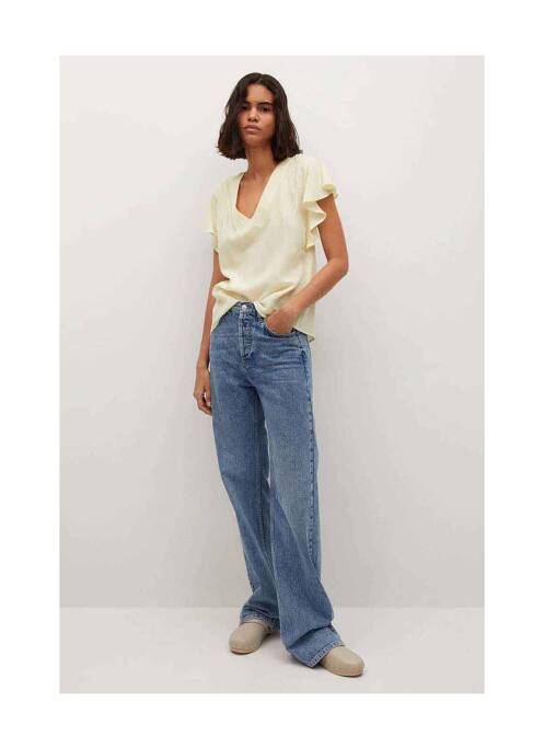 Top galben MANGO femeie