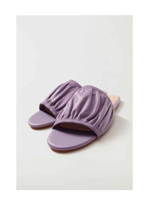 Sandale/Pantofi decupați violet MANGO femeie