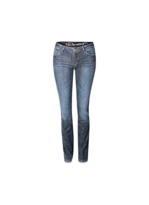 Blugi cu croială slim albastru EDC femeie