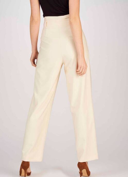 Pantalon drept bej ASTRID BLACK LABEL femeie