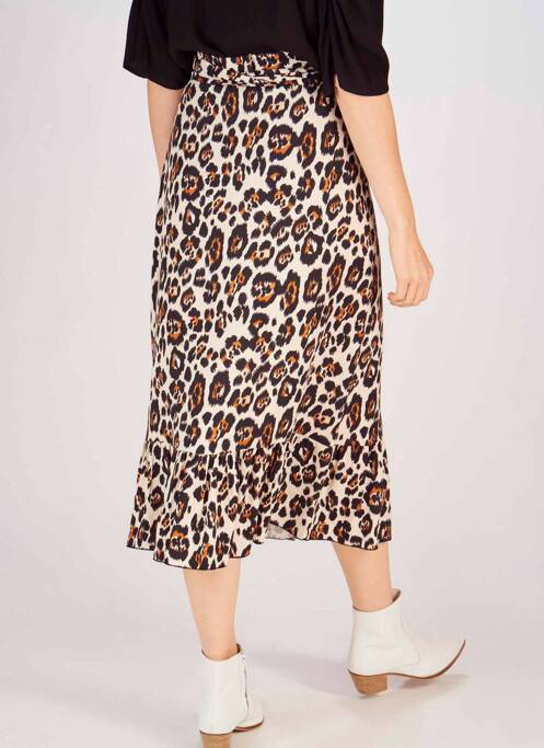 Fustă midi maro ASTRID BLACK LABEL femeie