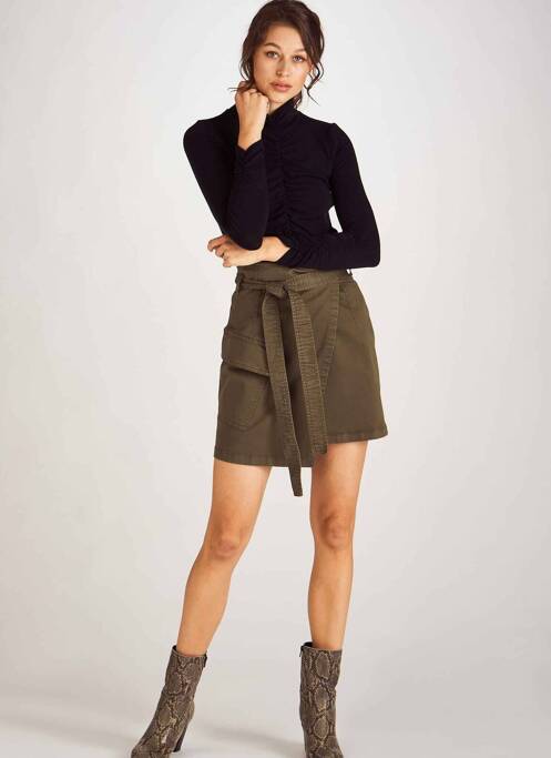 Fustă scurtă verde ASTRID BLACK LABEL femeie